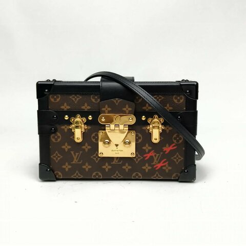 LOUIS VUITTON PETITEMALLE月光寶盒老花PVC2018肩背包