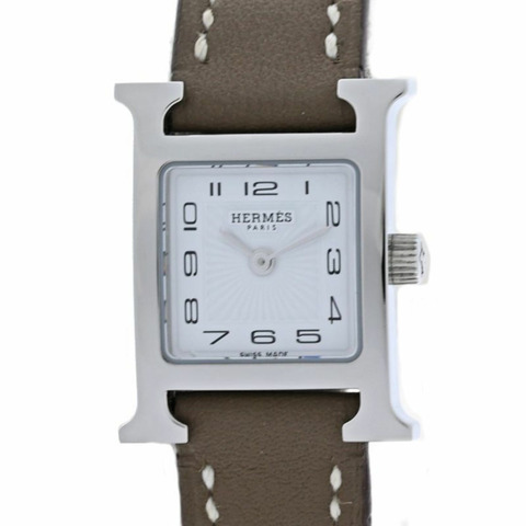愛馬仕 H-Watch Mini HH1.110.131 WW18 037883WW00 女士腕錶 不鏽鋼 Swift 40497