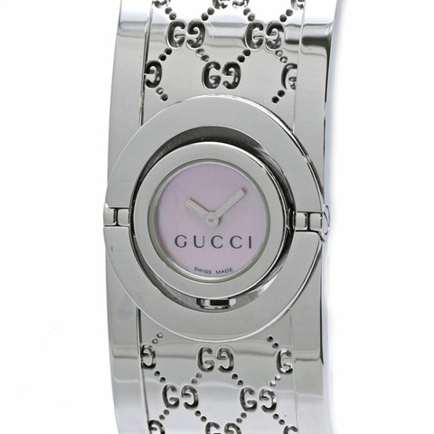GUCCI Toile Bangle YA112513 112 女士腕錶 SS 40522