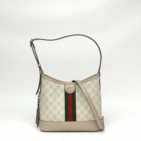 GUCCI OphidiaHobo小號23老花PVC金扣肩背包