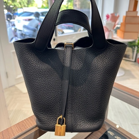 HERMÈS Picotin Lock 18 黑金 菜籃子