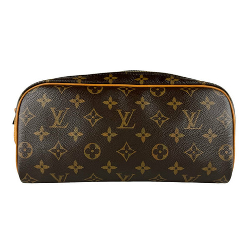 路易威登 LOUIS VUITTON Second Bag 手提包袋 Monogram Dopp Kit 帆布棕色男士 M44494 z10330