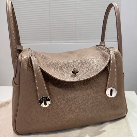 Hermes Lindy 30 大象灰銀釦
