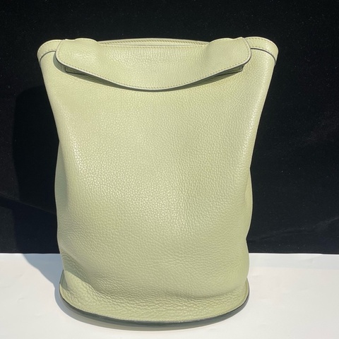 Hermes 愛馬仕 氣泡綠 sherpa全皮雙肩包 22x30x13