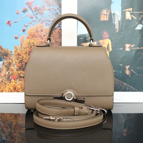 Moynat 莫奈 Rejane 大象灰 銀扣 手提包斜挎包