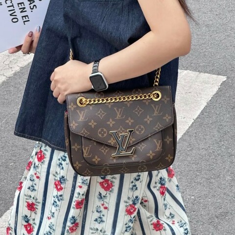 Louis Vuitton passy老花郵差包 晶片款
