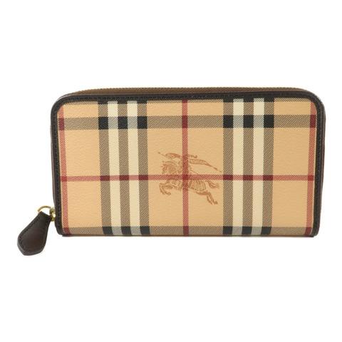 BURBERRY 塗層帆布Long Round Wallet長錢包