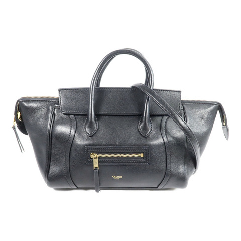 CELINE 牛皮皮革Small New Luggage手挽肩背兩用袋