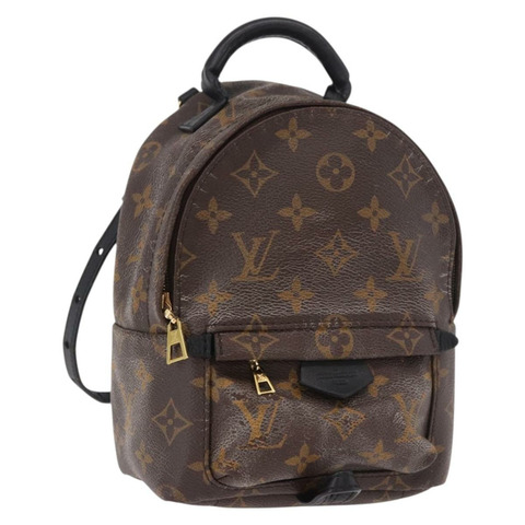 路易威登 Monogram Palm Springs 迷你雙肩包 M44873 LV Auth 188810A