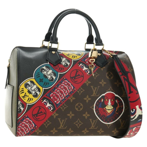 路易威登 Monogram Kabuki Speedy 30 手提包 M43505 LV 正品 189086SAM