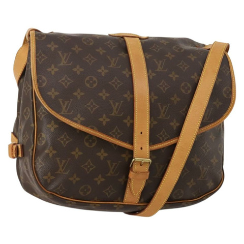 路易威登 Monogram Saumur 35 肩背包 M42254 LV Auth 189010A