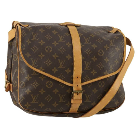 路易威登 Monogram Saumur 35 肩背包 M42254 LV Auth 189028A