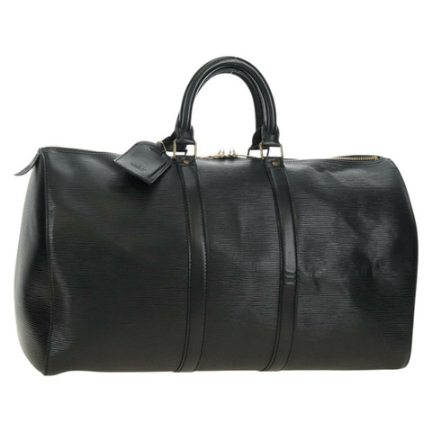 路易威登 Epi Keepall 50 波士頓包 黑色 M42962 LV 正品 188969V