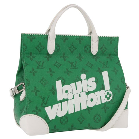 路易威登 Monogram Everyday LV 肩背包 綠色 M80815 LV 正品 189565SM