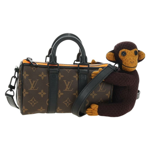 路易威登 Monogram Monkey Puppet Keepall XS 旅行包 M80118 LV 正品 189754SM