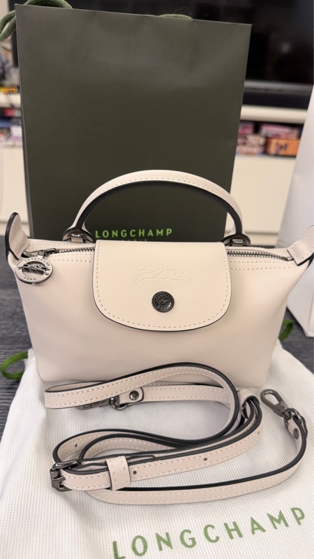 Longchamp LE PLIAGE XTRA皮革手拿包XS