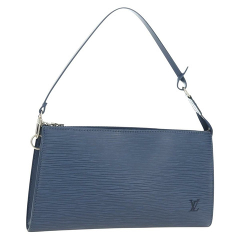 路易威登 Epi Pochette 配件袋藍色 M52945 LV 正品 189654V