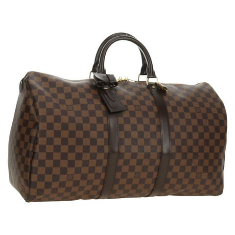路易威登 Damier Ebene Keepall 50 波士頓包 N41427 LV 正品 189675V