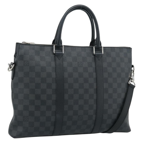 路易威登 Damier Graphite Anton 公事包 N40024 LV Auth 189790V
