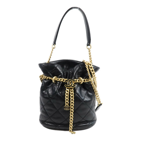 CHANEL 羊皮皮革Bucket Bag手挽肩背兩用袋