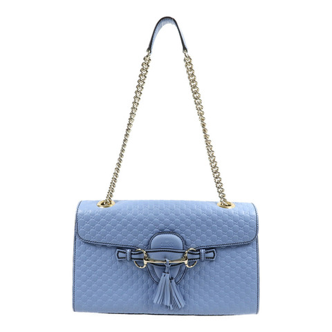 GUCCI 牛皮皮革Emily Medium鏈帶肩背袋