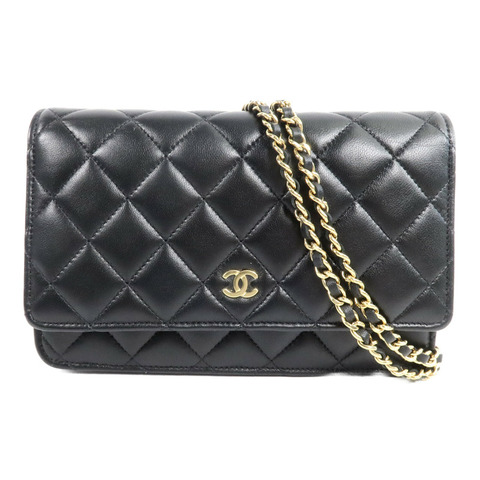 CHANEL 羊皮皮革WOC Wallet On Chain鏈帶肩背袋