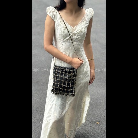 Chanel香奈兒鏈條購物袋鏈條⛓️皮穿金屬大雙C掛件