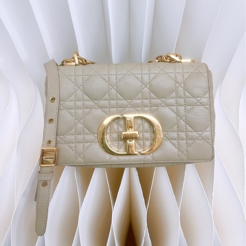 Dior caro 小號奶茶鏈條包