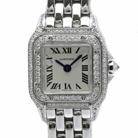 卡地亞 Cartier Panthère de Mini Diamond WJPN0019 女士腕錶 18K 白金 40495