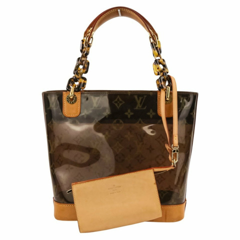 路易威登 Cabas Ambre PM Vinyl Monogram 手提包 M92502 棕色 女士