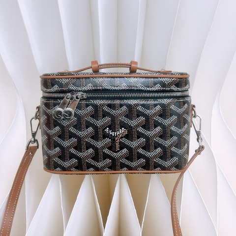 Goyard muse 迷你棕色老花盒子包