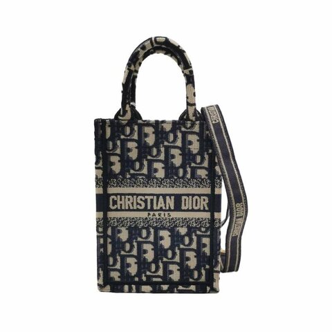 Dior Book Tote迷你帆布Oblique老花斜背包單肩包