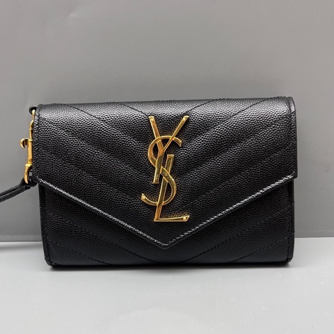 YSL 聖羅蘭黑色魚子醬手提包