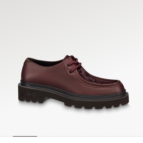Louis Vuitton Burgundy LV Ranger Derbies 6 皮鞋
