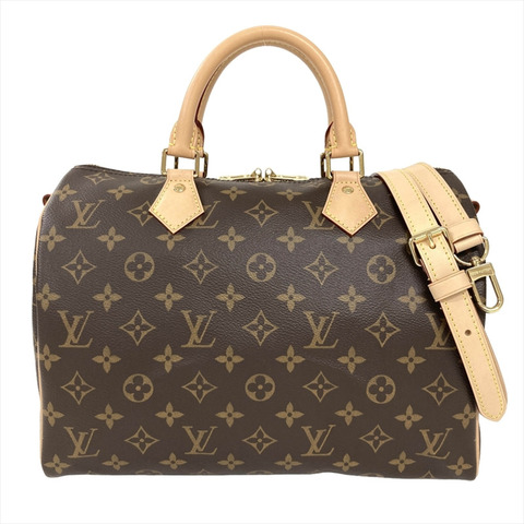 路易威登 Speedy Bandoulière 30 手提包，兩款，Monogram 帆布，M46980，棕色，RFID，女士款
