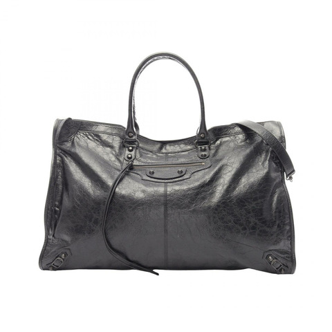 BALENCIAGA Le City 2WAY 波士頓包 8103642ABEK1000 黑色皮革 全新 男女通用