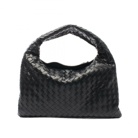 BOTTEGA VENETA HOP Intrecciato 手提包 796262V3IV11019 皮革 黑色 全新 BV
