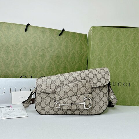GUCCI Horsebit 1955馬銜扣斜角包