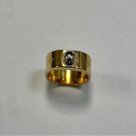 LV Nanogram 經典老花戒指（金）
