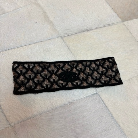 CHANEL 香奈兒雙C logo髮帶 頭帶 髮帶