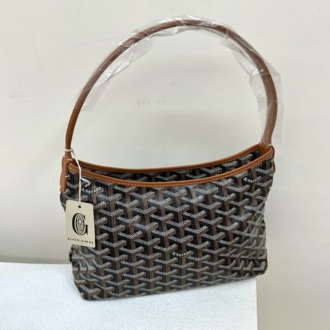 全新goyard boheme mini hobo black and tan 黑棕色 手提包 單肩包 流浪包