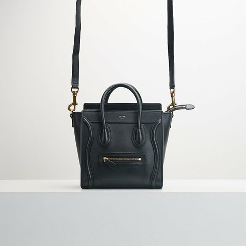 二手Celine Nano Luggage笑臉包/黑色