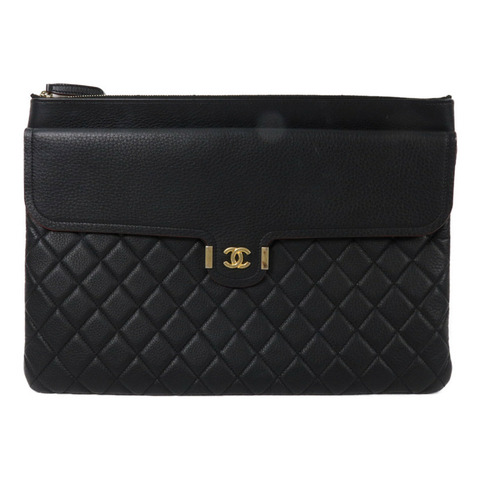 CHANEL 牛皮皮革Archi Chic O-Case Clutch手拿包