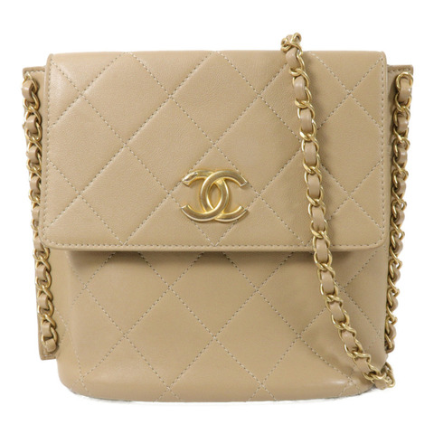 CHANEL 牛皮皮革Chain Shoulder Bag鏈帶肩背袋