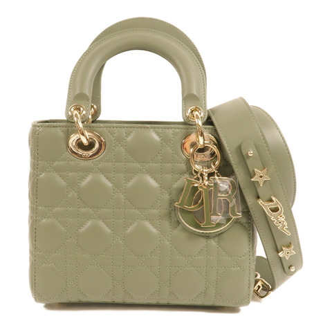 Dior 羊皮皮革Small Lady Dior My ABCDior手挽肩背兩用袋