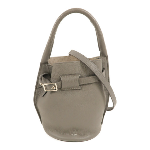 CELINE 牛皮皮革Nano Bucket手挽肩背兩用袋