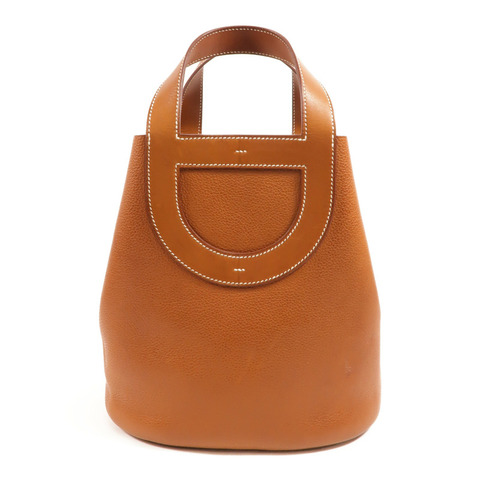 HERMES Barenia皮革In The Loop 23手挽袋Fauve
