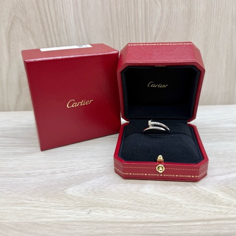 Cartier✨白K金JUSTE UN CLOU釘子戒指CRB4099258