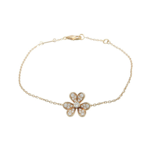 Van Cleef & Arpels 18K玫瑰金Frivole Diamond鑽石手鏈