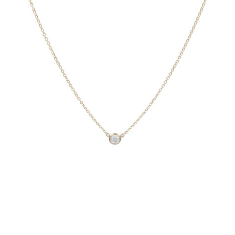 TIFFANY＆CO 18K玫瑰金Diamonds by the Yard鑽石項鍊